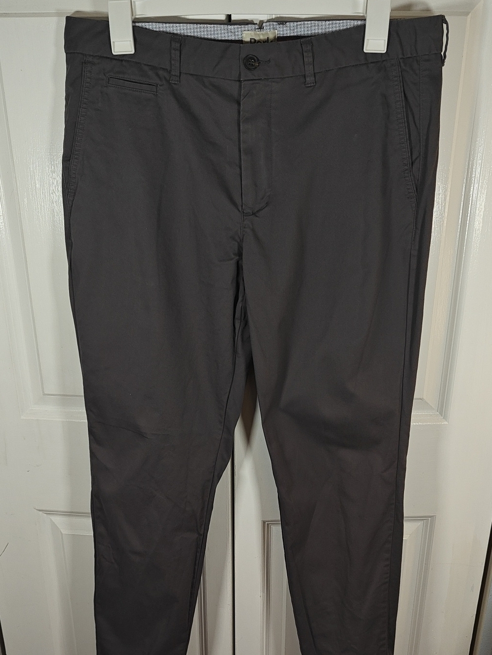 Perk Clothing Men Charcoal Gray Feel Good Chino Pants 38x30